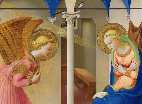 La Anunciación de Fra Angelico restaurada el Prado