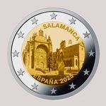 moneda 2 euros san esteban salamanca